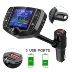 Nulaxy KM29 Bluetooth Araba i FM Transmitter Ses Adaptr
