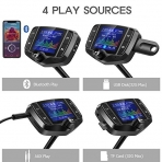 Nulaxy KM29 Bluetooth Araba i FM Transmitter Ses Adaptr