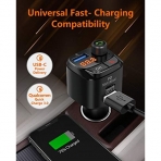 Nulaxy NX12 Bluetooth Araba i FM Transmitter Ses Adaptr