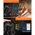 Nulaxy NX12 Bluetooth Araba i FM Transmitter Ses Adaptr