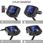Nulaxy KM29Pro Bluetooth FM Transmitter Ses Adaptr