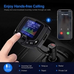 Nulaxy KM29Pro Bluetooth FM Transmitter Ses Adaptr