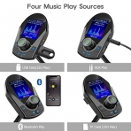 Nulaxy KM24 Bluetooth FM Transmitter Ses Adaptr