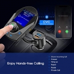 Nulaxy KM24 Bluetooth FM Transmitter Ses Adaptr
