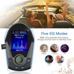 Nulaxy KM24 Bluetooth FM Transmitter Ses Adaptr