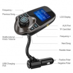 Nulaxy KM18 Bluetooth Araba i FM Transmitter Ses Adaptr