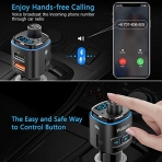 Nulaxy NX09 Bluetooth Araba i FM Transmitter (7 LED)