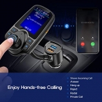 Nulaxy KM18 Bluetooth Araba ��i FM Transmitter Ses Adapt�r
