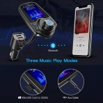 Nulaxy KM18 Bluetooth Araba ��i FM Transmitter Ses Adapt�r