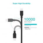 CHOETECH Lightning to USB C Kablo (2M)-Black