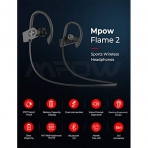 Mpow FLAME2 Bluetooth Kablosuz Kancal Kulaklk-Black