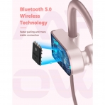 Mpow FLAME2 Bluetooth Kablosuz Kancal Kulaklk-Pink