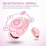 Purity Bluetooth 5.0 Kablosuz Kulak i Kulaklk-Pink