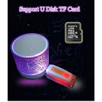 LED Renkli Hoparl�r, Kablosuz Bluetooth Hoparl�r (Mor)