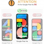 OMOTON Google Pixel 4a 5G Temperli Cam Ekran Koruyucu (3 Adet)