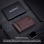 RUNBOX Minimalist Slim Wallet RFID Engellemeli Kartlk (Kahve)