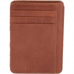 AULIV Deri RFID Engellemeli Kartl�k (Dark Tan)