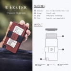 Ekster Senate Slim Leather Wallet RFID Blocking Kartlk