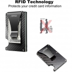 ARW Karbon Fiber RFID Engellemeli Erkek Kartlk (Siyah)