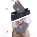 IN RFID Engellemeli �nce Erkek Kartl�k (Gri)