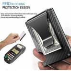 Ginzoff RFID Engellemeli Minimalist Erkek Kartlk (Siyah)