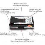 Ginzoff RFID Engellemeli Minimalist Erkek Kartlk (Siyah)