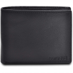Genuine Leather RFID Engellemeli �nce Erkek C�zdan (Siyah)