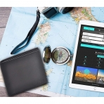 Genuine Leather RFID Engellemeli �nce Erkek C�zdan (Siyah)