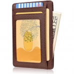 Buffway nce Minimal RFID Engellemeli Kartlk (Kahverengi)