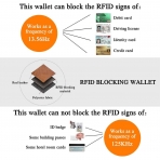 BAIGIO RFID Engellemeli nce Erkek Czdan (Bej)