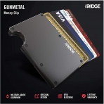 The Ridge RFID Engellemeli Metal Erkek Kartlk (Siyah)