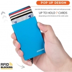 LUNGEAR RFID Engellemeli Alminum Kartlk (Mavi)