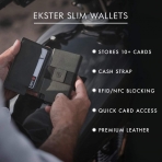 Ekster RFID Engellemeli �nce Erkek Kartl�k (Lacivert)