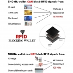 Zhoma RFID Engellemeli Unisex Kartlk (Krmz)