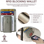 Zitahli RFID Engellemeli Erkek nce Kartlk(Gri)