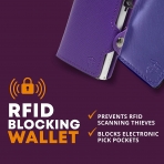 Conceal Plus RFID Engellemeli Erkek Kartlk (Mor)