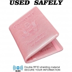 HERRIAT RFID Engellemeli Pasaport Czdan (Pembe Simli)