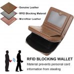 HUANLANG RFID Engellemeli Erkek Czdan (Kahve)