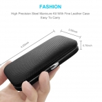 AULLUA 8 Par�a Manik�r Pedik�r Seti (Siyah)