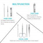 AULLUA 8 Par�a Manik�r Pedik�r Seti (Siyah)