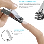 AULLUA 8 Par�a Manik�r Pedik�r Seti (Siyah)