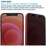 Tech Armor iPhone 12 Mini Privacy Balistik Cam Ekran Koruyucu