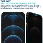 Tech Armor iPhone 12 Pro Max Privacy Balistik Cam Ekran Koruyucu