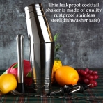 JZL 7 Par�a Shaker Set (Paslanmaz �elik)