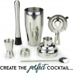 Cocktailor 16 Para Shaker Set (Paslanmaz elik)