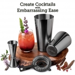 Mixology & Craft Shaker Set (Siyah)