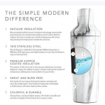 Simple Modern Paslanmaz elik Kokteyl Martini Shaker (Marble)