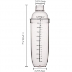 FEOOWV Plastik Shaker (1000cc)(2 Par�a)