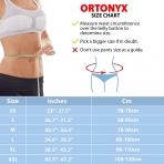 ORTONYX Unisex XXL Beden Dik Duru� Korsesi (Siyah)