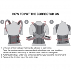 ORTONYX Unisex XXL Beden Dik Duru� Korsesi (Siyah)